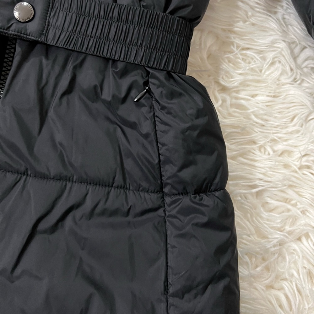 Tommy Hilfiger Long Fur Hooded Puffer Jacket with Belt - Picture 5 of 11